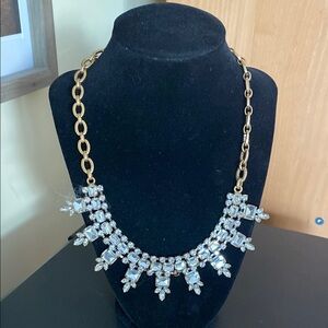 Vintage J.Crew Elegant Goldtone Rhinestone Necklace
